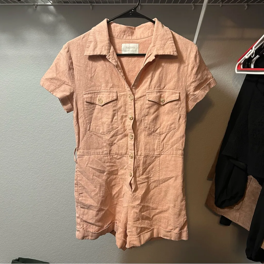 Auguste The Label Romper SIZE 2 Pink - Image 2