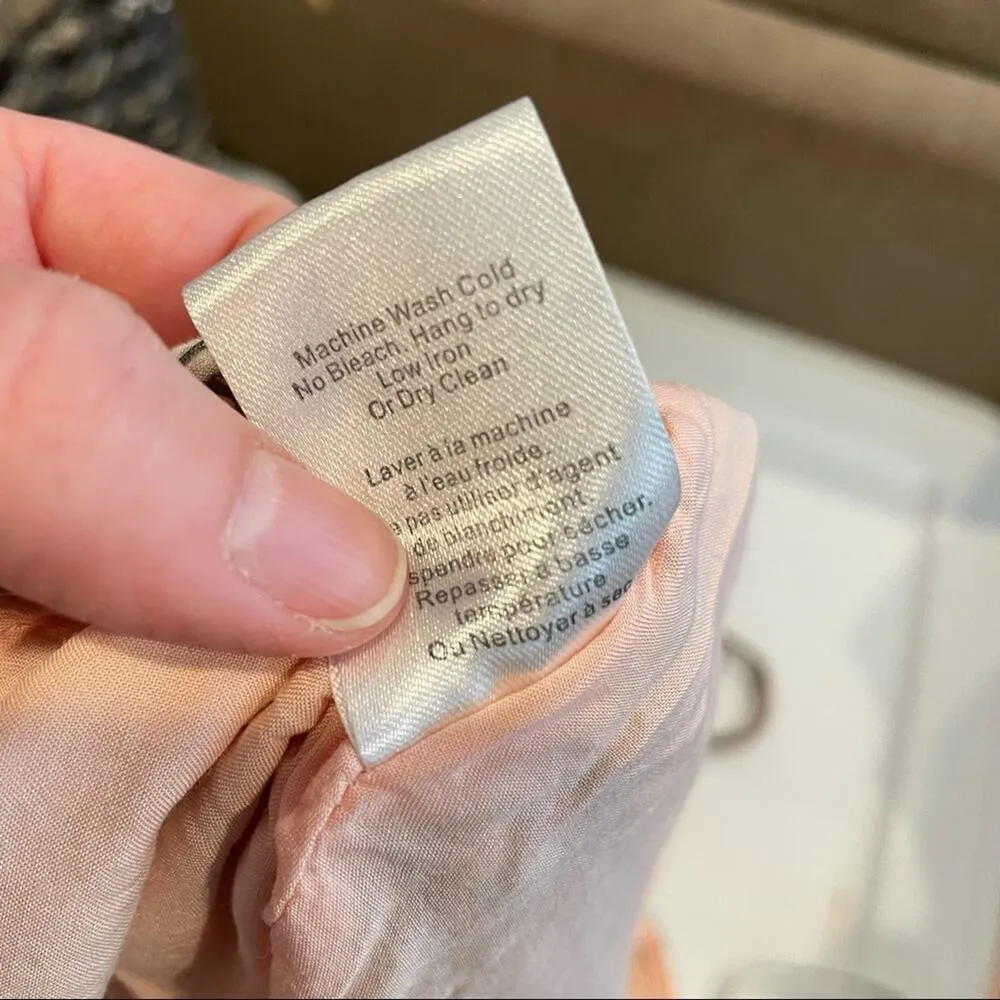 Aritzia Talula Pink Ditsy Floral Strappy Back Mini Dress Womens 6 Girly Romantic - Image 9