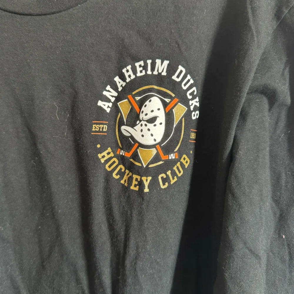 NHL Anaheim Ducks Trust & Tradition Long Sleeve Crewneck Tee Size: M Black Size M - Image 2