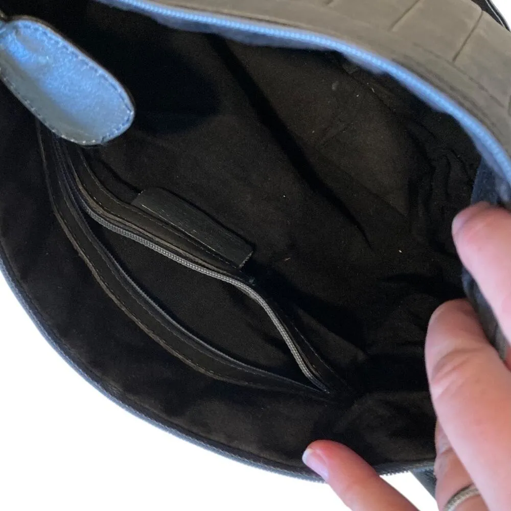 Vintage Dark Olive Green Genuine Brazilian Leather Adjustable Shoulder Purse Bag - Image 8