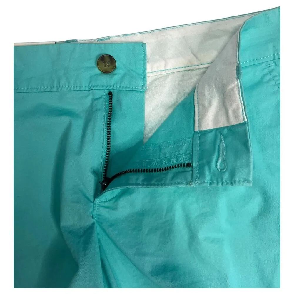 New Old Navy Shorts Womens 6 Green Stretch Mid Rise Chino 3 Inch Classic Beach - Image 7