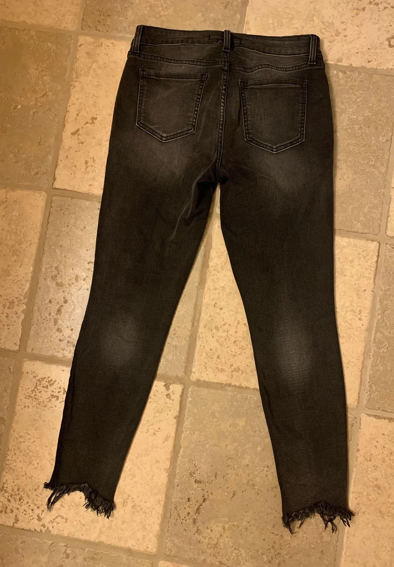 Black Jeans - Ripped Ankles - Image 2