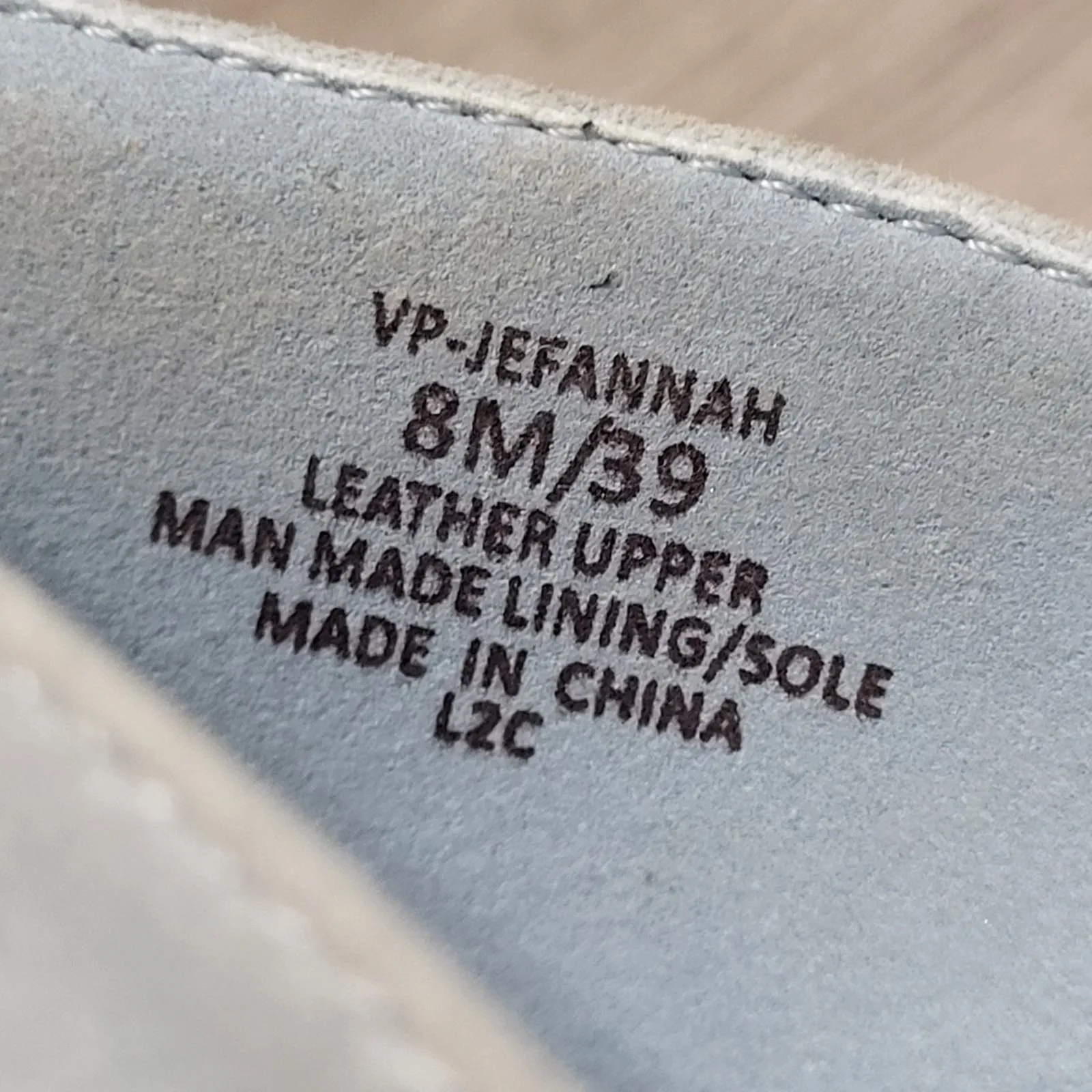 Vince Camuto Jefannah Espadrille Wedge Sandals Sky Blue Suede Ankle Strap size 8 - Image 5