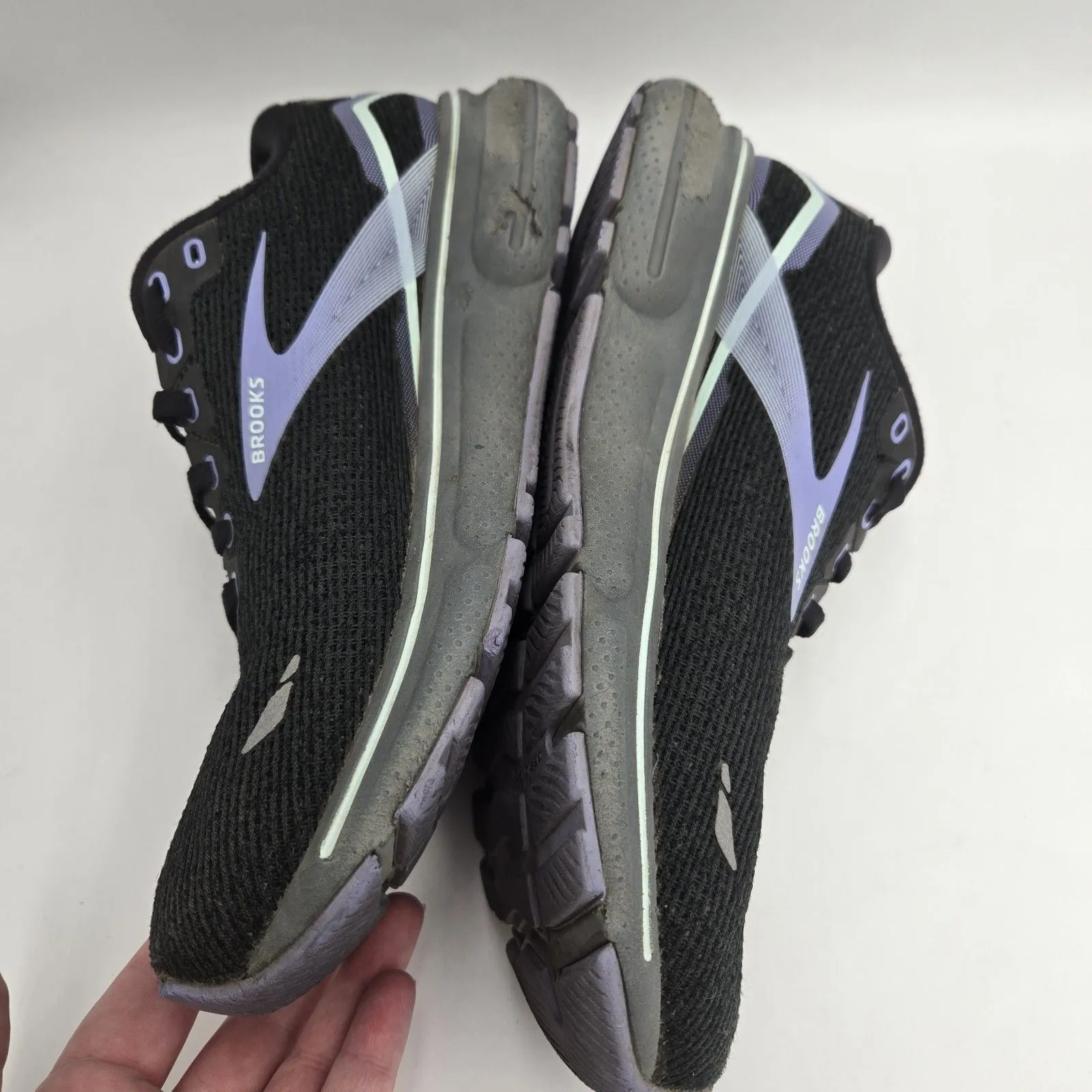 Brooks Ghost 15 Womens Size 8.5 Black Purple Running Shoes Sneakers 1203801B011 - Image 12