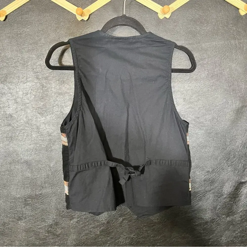 Casey & Max Black‎ Corduroy Halloween/Fall Vest Size Small Black - Image 2