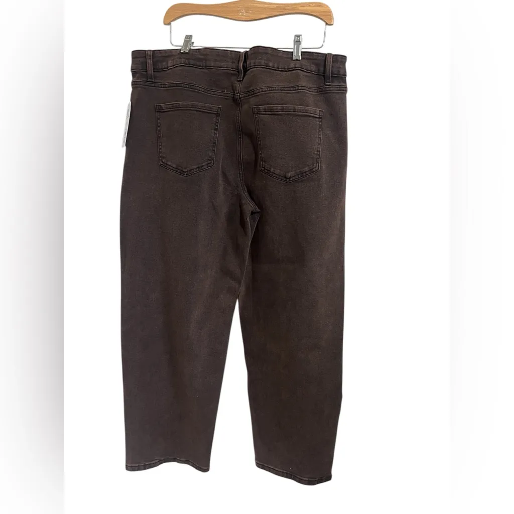 Time and Tru Brown women’s barrel Pants Size undefined - Image 2