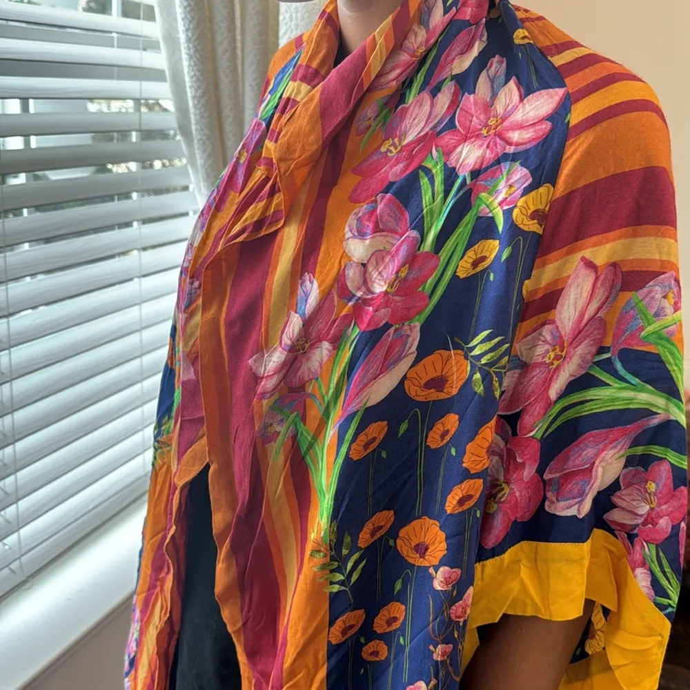 Free people all tous Colorful Striped Floral Kimono - Image 12