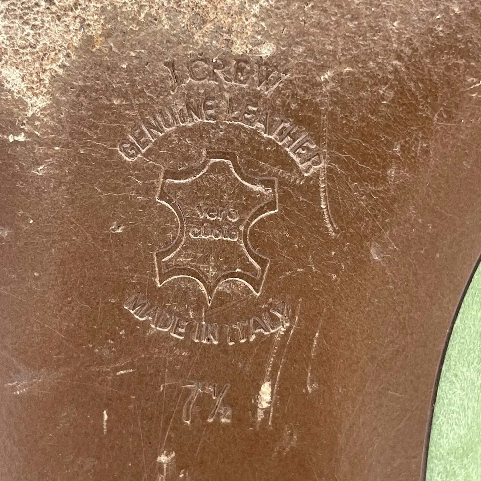 J. Crew Womens 7.5 Shoes Manhattan Loafers Green Suede Blue Ribbon Made In Italy - Image 9