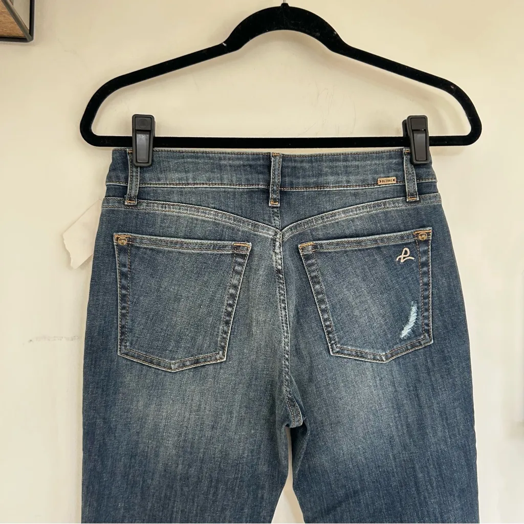 NWT DL1961 Farrow High Rise Instaslim in Rebellion Wash Distressed Jeans Size 28 - Image 4