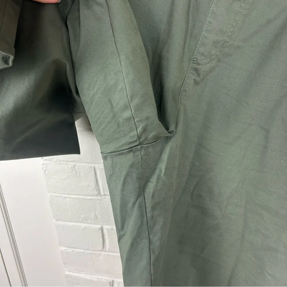 QVC Denim & Company Green Easy Wear Twill Relaxed Pull On Skimmer Cropped Pants - Image 9