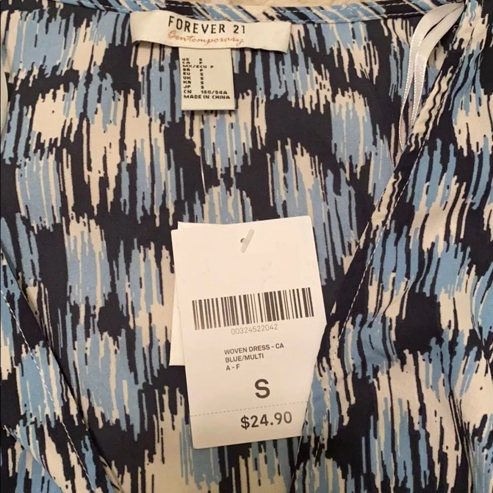 NWT Forever21 Abstract Print Midi dress - Image 3