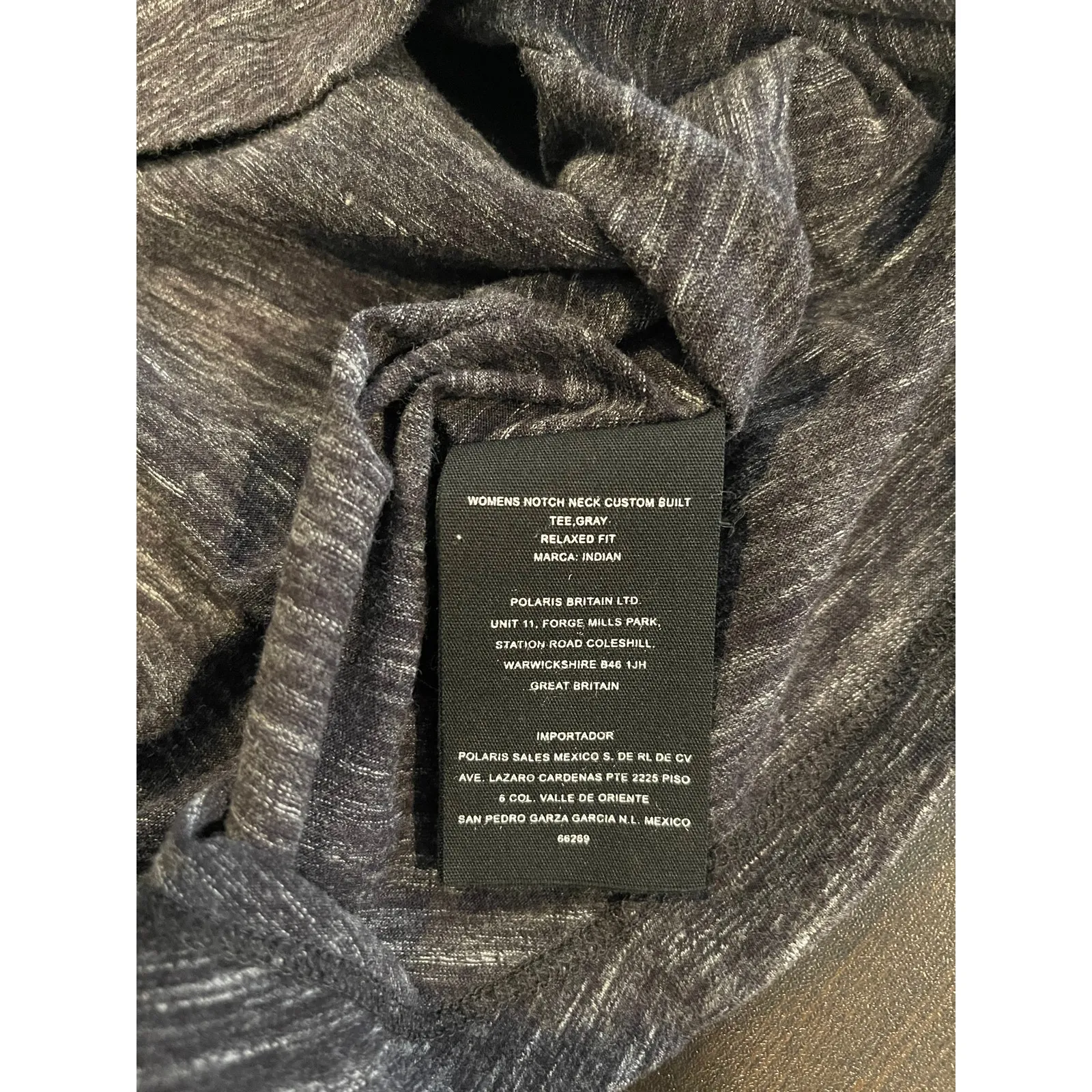 Indian Motorcycle Woman’s Dark Heathered Gray T - Image 5