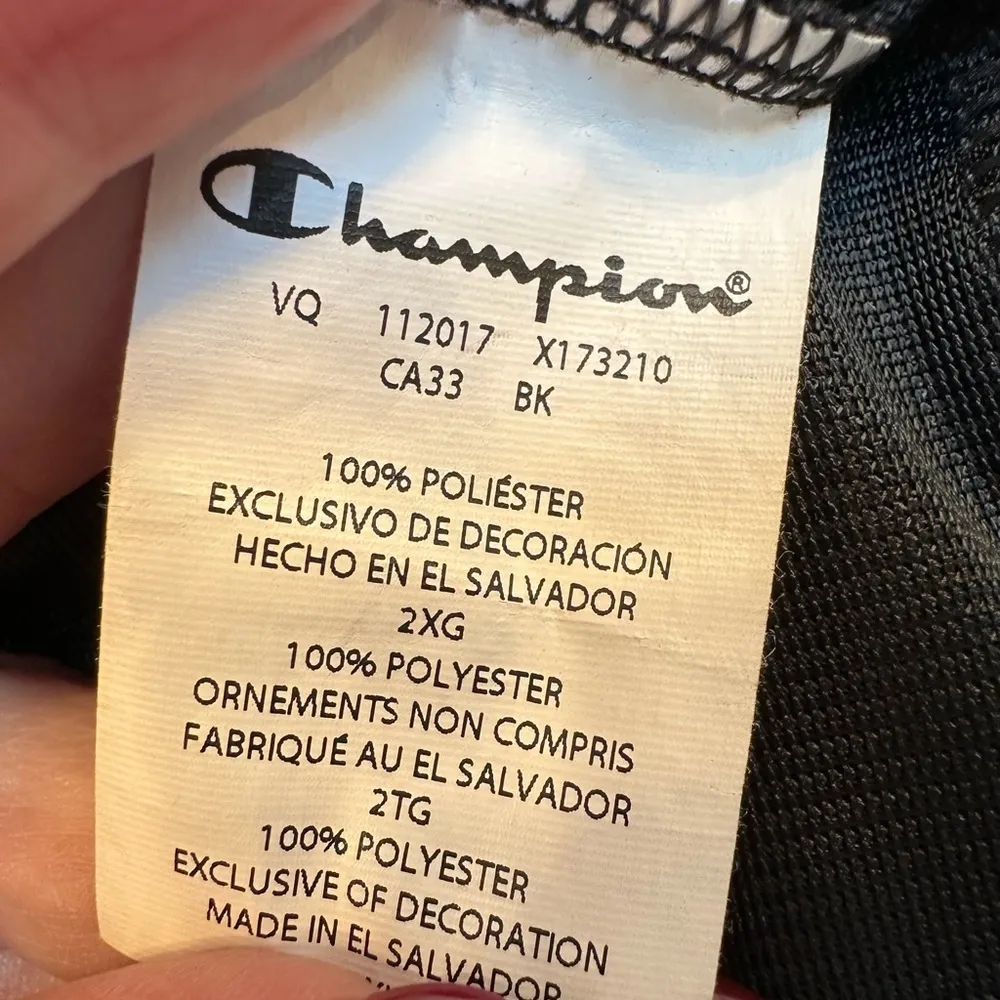 Champion Black Mesh Breathable Lined Athletic Shorts Women’s Plus Size 2X - Image 7