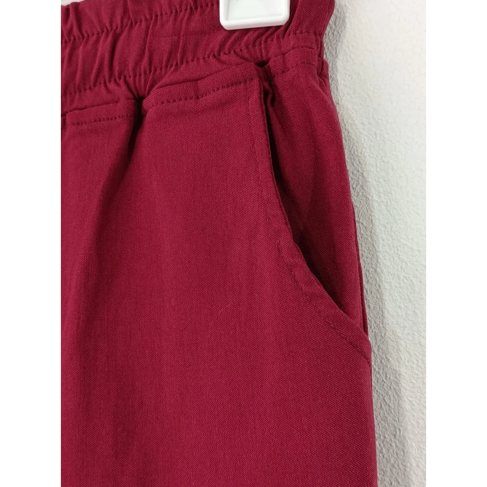 Faden Women’s Cargo Jogger Pants Burgundy Size Medium Red - Image 6