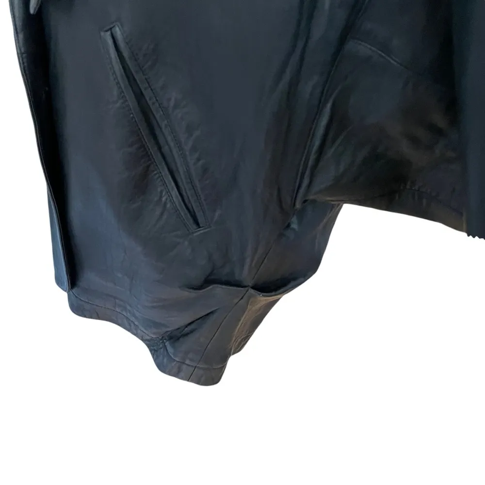 Axis Vintage Womens Leather Jacket Size M Black Size M - Image 5