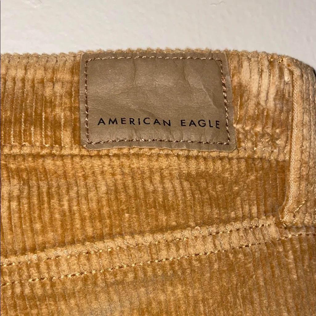 American Eagle Women’s Mom Jean Corduroy Light Brown Rolled Cuff Pants - Image 8
