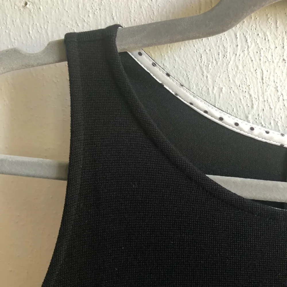 Ann Taylor Dress Sleeveless Black Knit Dress LBD Sz M Medium EUC - Image 5