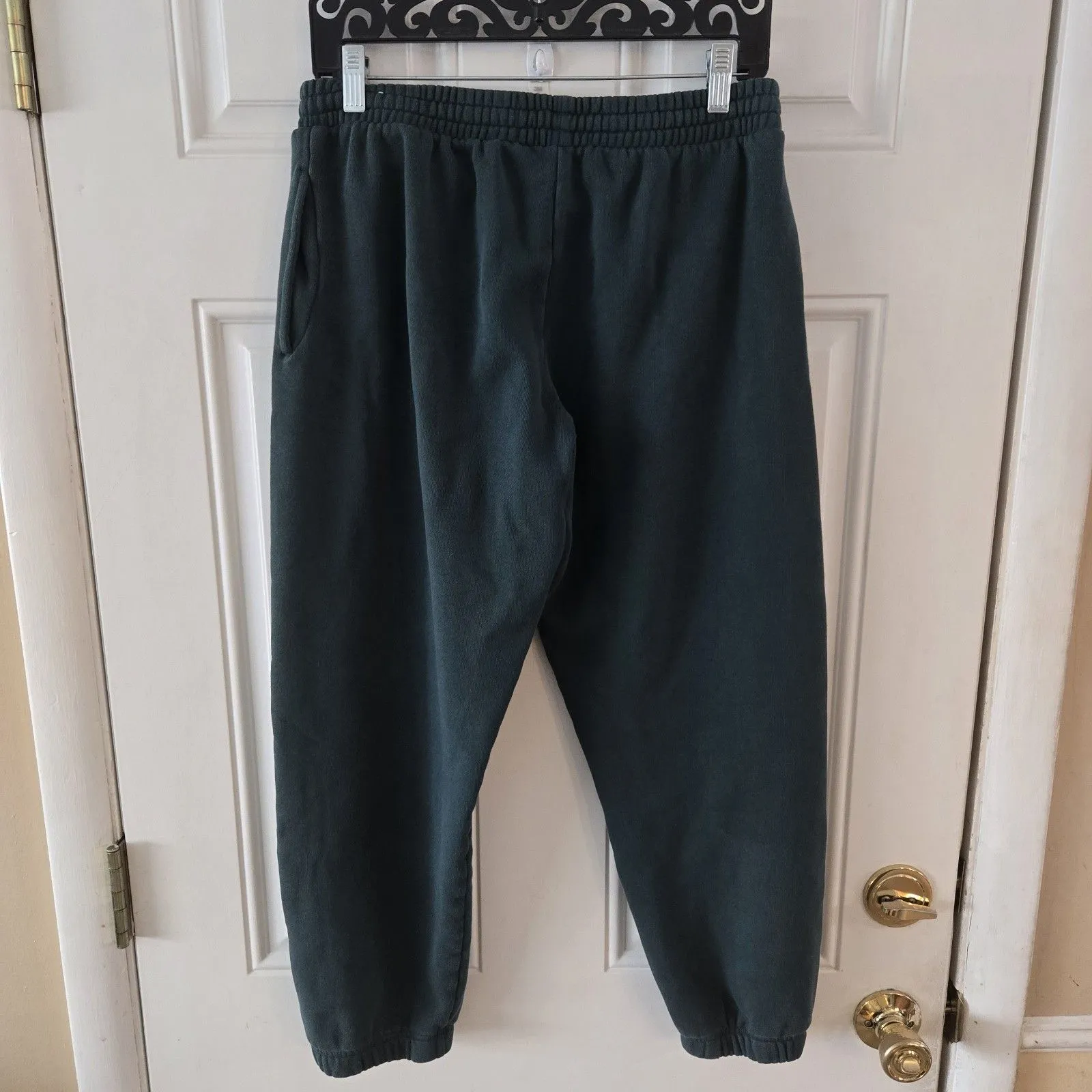 PINK Victoria's Secret Sweatsuit Jogger set Y2K Medium Green Sweatshirt & Pants - Image 7