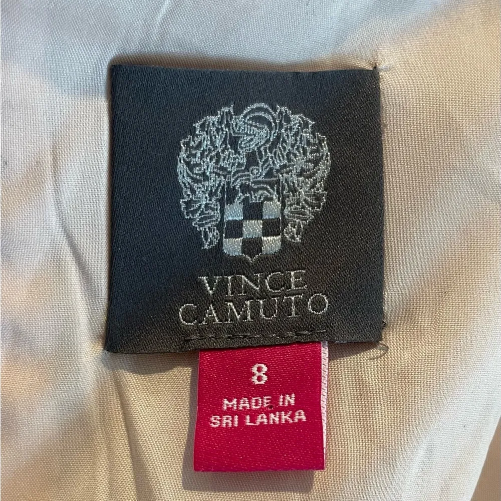 Vince Camuto Cap Sleeves Mini Blush Pink Lace Sheath Dress Size 8 - Image 9