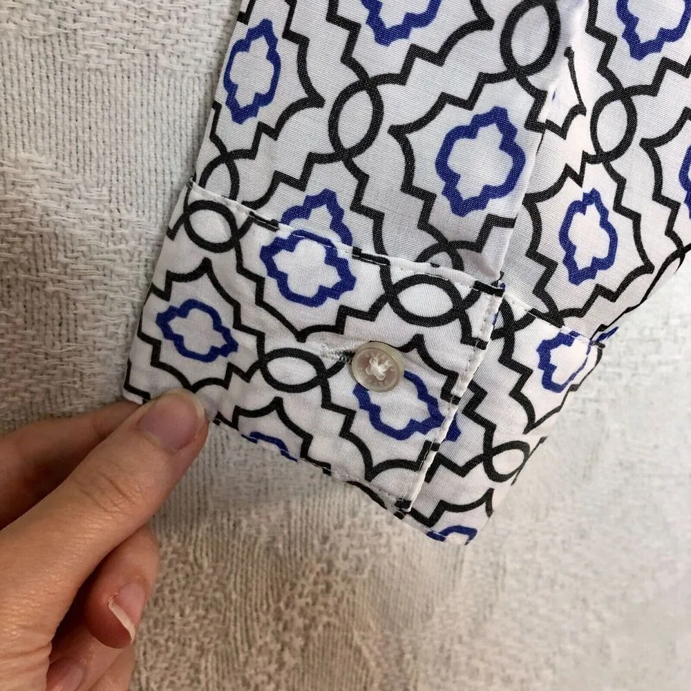 Express Patterned City Shirt Long Sleeve Top - Image 7