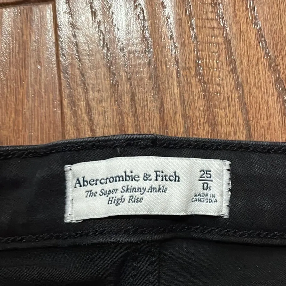 Abercrombie & Fitch the super skinny high rise ankle jeans size 25 - Image 7