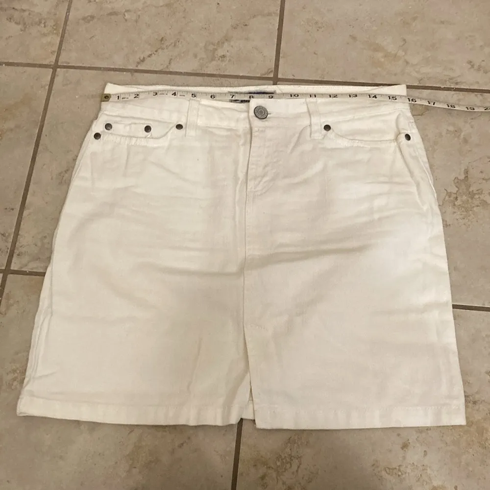 Y2K Old Navy White Denim Mini Skirt - Image 7