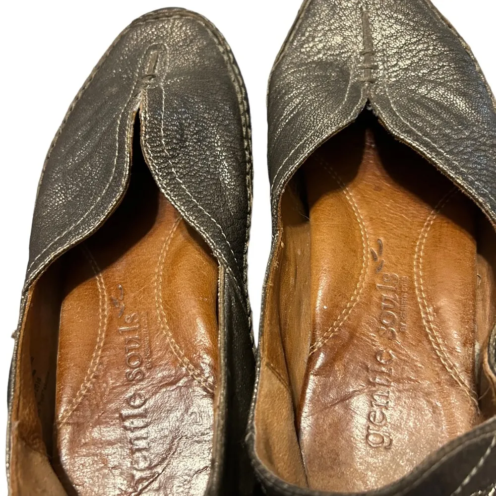 Gentle souls Kenneth Cole Soleful
Metallic Leather Split Vamp Loafer size 7.5 - Image 6