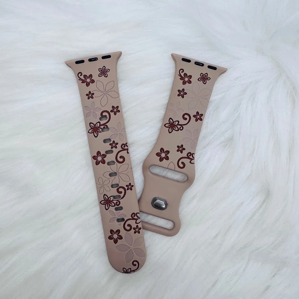 New Floral Watch Band For Apple Watch Series 42mm / 44mm / 45mm /49mm - Image 2