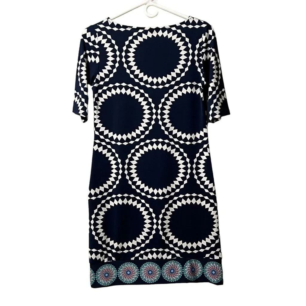 Tracy Negoshian Dress Size XS Retro Colorful‎ Boho Stretch Comfy - Image 2