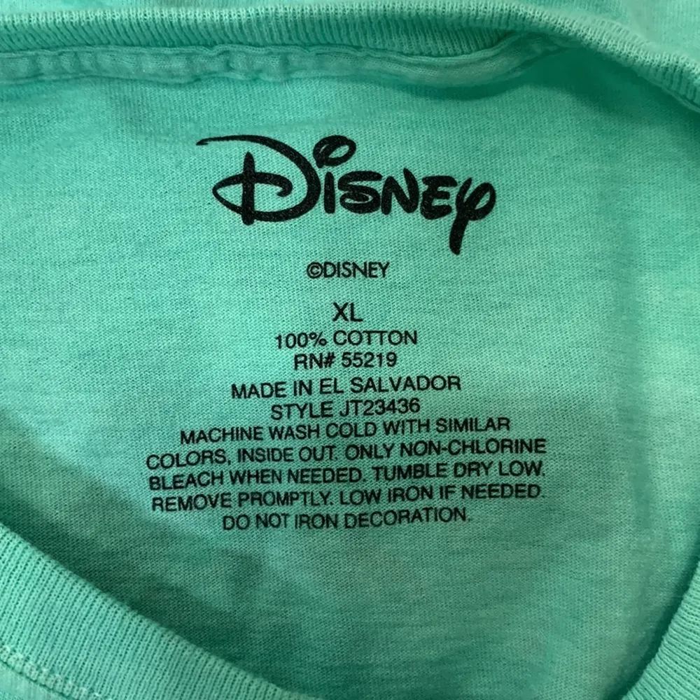 Disney LILO & Stitch Tie Dye Crew Neck Sea Green and White Crop Tee Size… - Image 8