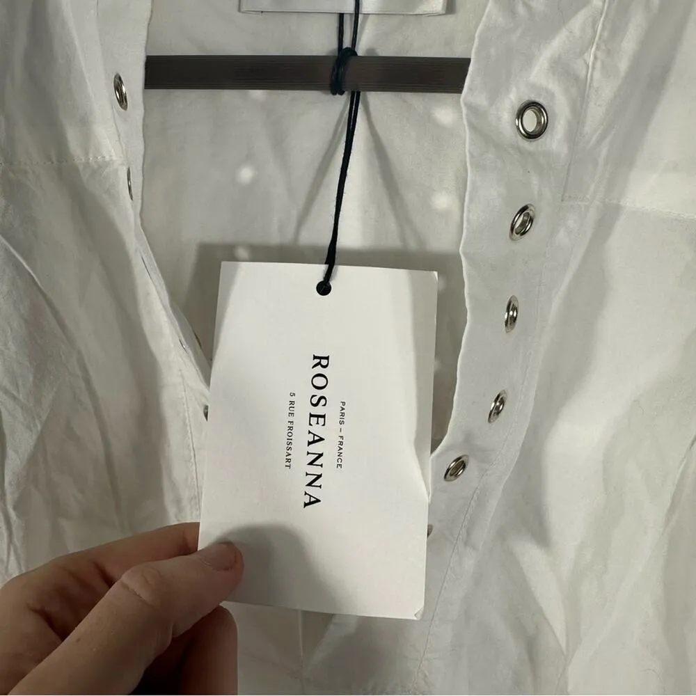 NEW Roseanna Long Sleeve Grommet Shirt Dress Size 40 (US 8) - Image 9