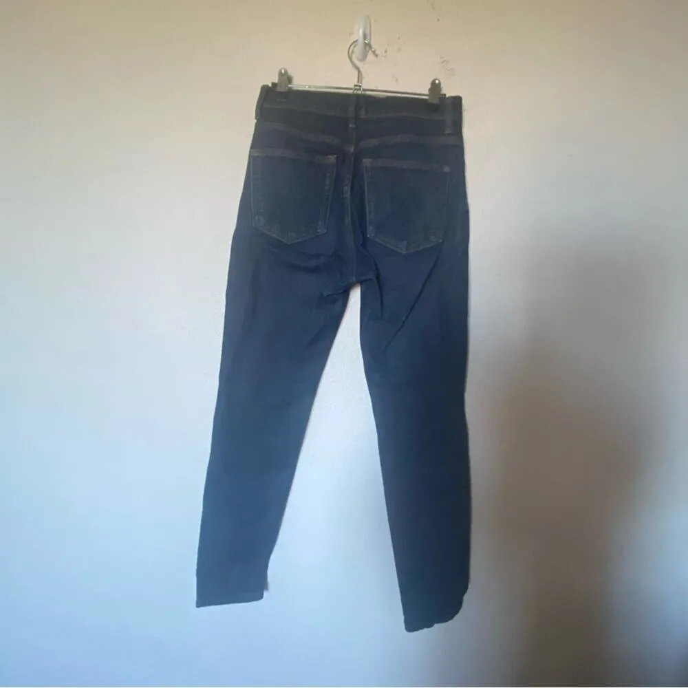 Everlane The Authentic Stretch High Rise Skinny Dark Wash Denim Jeans Size 27 - Image 9