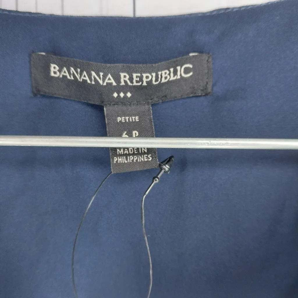 Banana Republic Pleated Tiered Sleeveless Polka Dot Dress NWT - Image 3