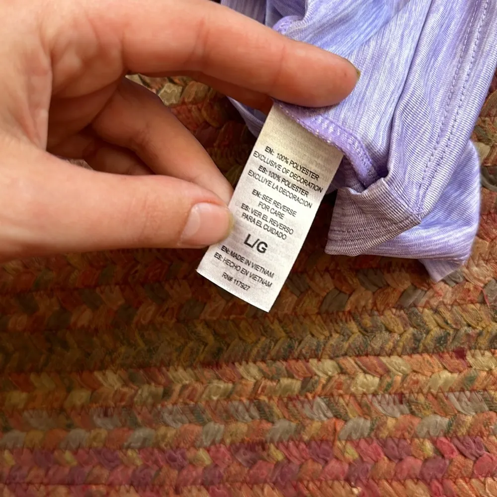 REEBOK LAVENDER PURPLE HEATHERED TANK TOP - Image 4