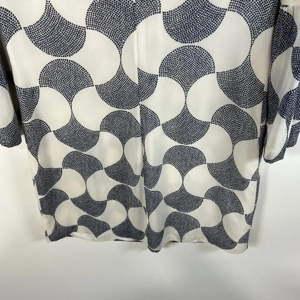 Trina Turk‎ Bonita Bell Sleeve Silk Mini Dress Women’s Size 4 Boho 70’s Hippie - Image 9