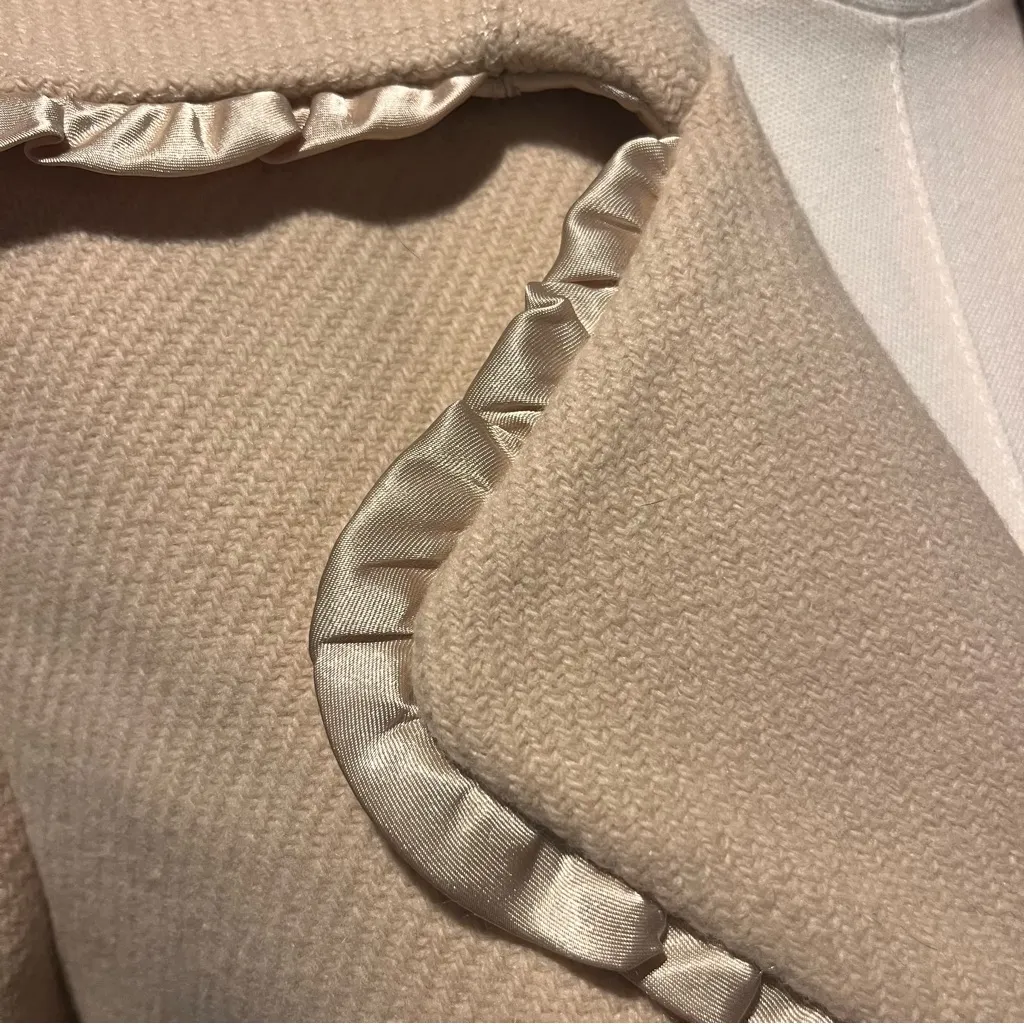 🌸EXPRESS DESIGN STUDIO TAN WOOL TRENCH COAT SIZE MEDIUM 🌸 Brown - Image 4