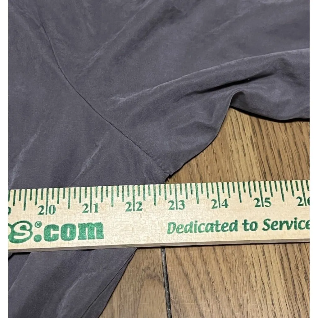 Maurices Womens Cinched Waist‎ Open Front Anorak Jacket Measured Purple Roll Tab - Image 5