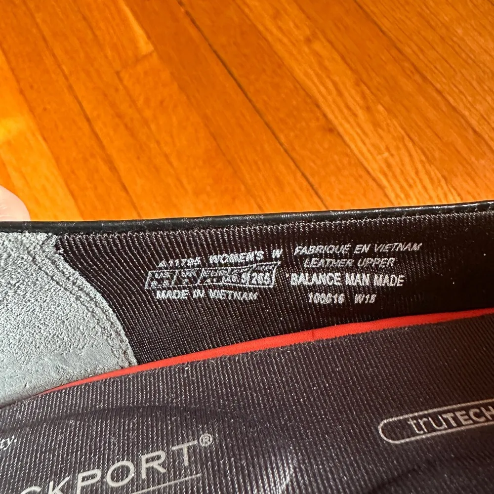 Rockport Black Leather Snakeskin Pointed - Image 6