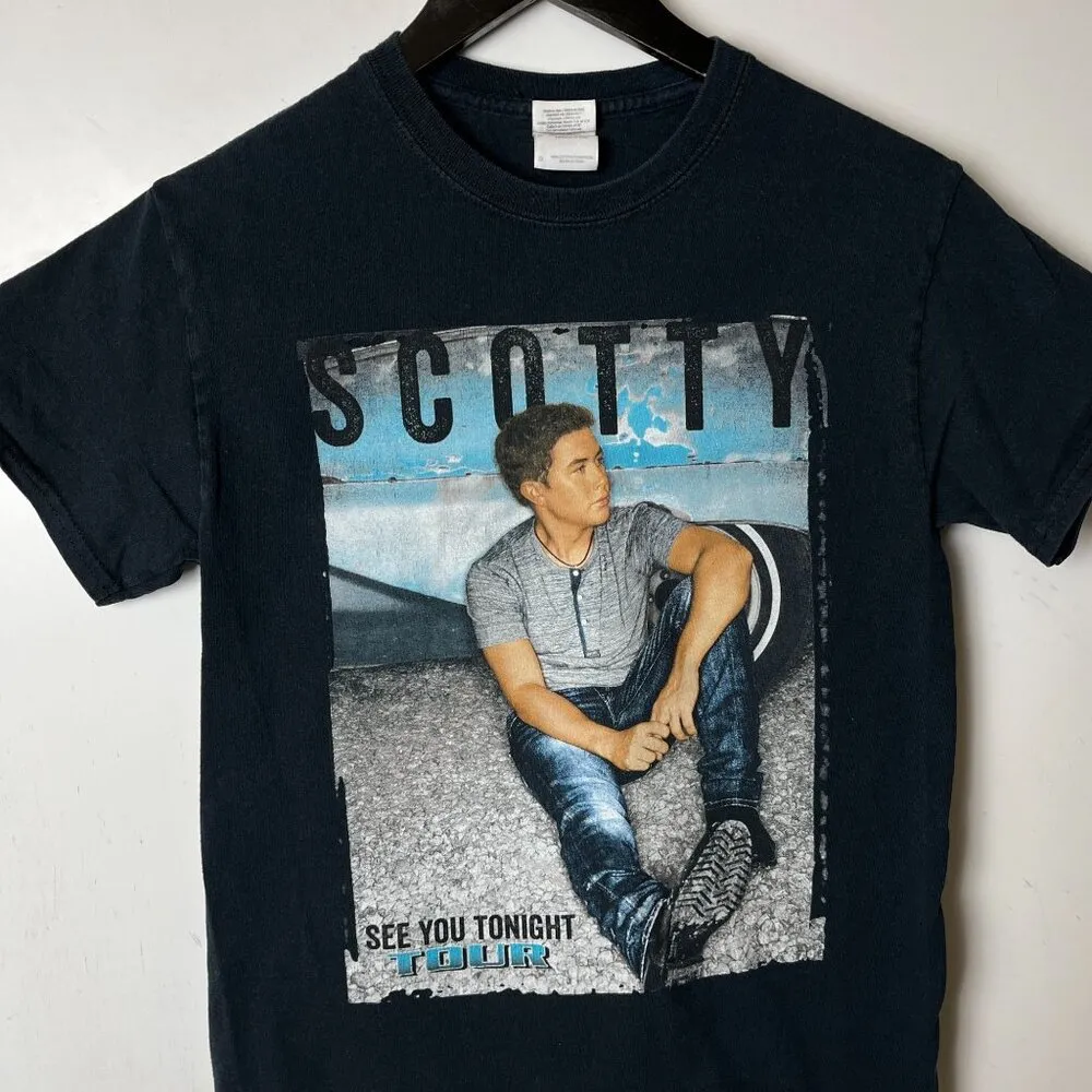 Scotty McCreery T Shirt Black Small S Country Music Artist Graphic Tee Solid - Image 16