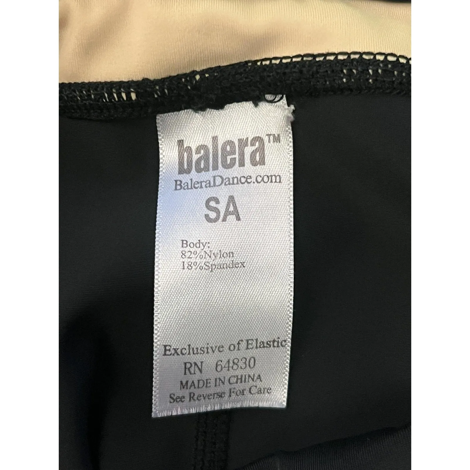 Balera Pants Womens Small Black Yellow Stripe Dance Leggings MT10509 Nylon - Image 8