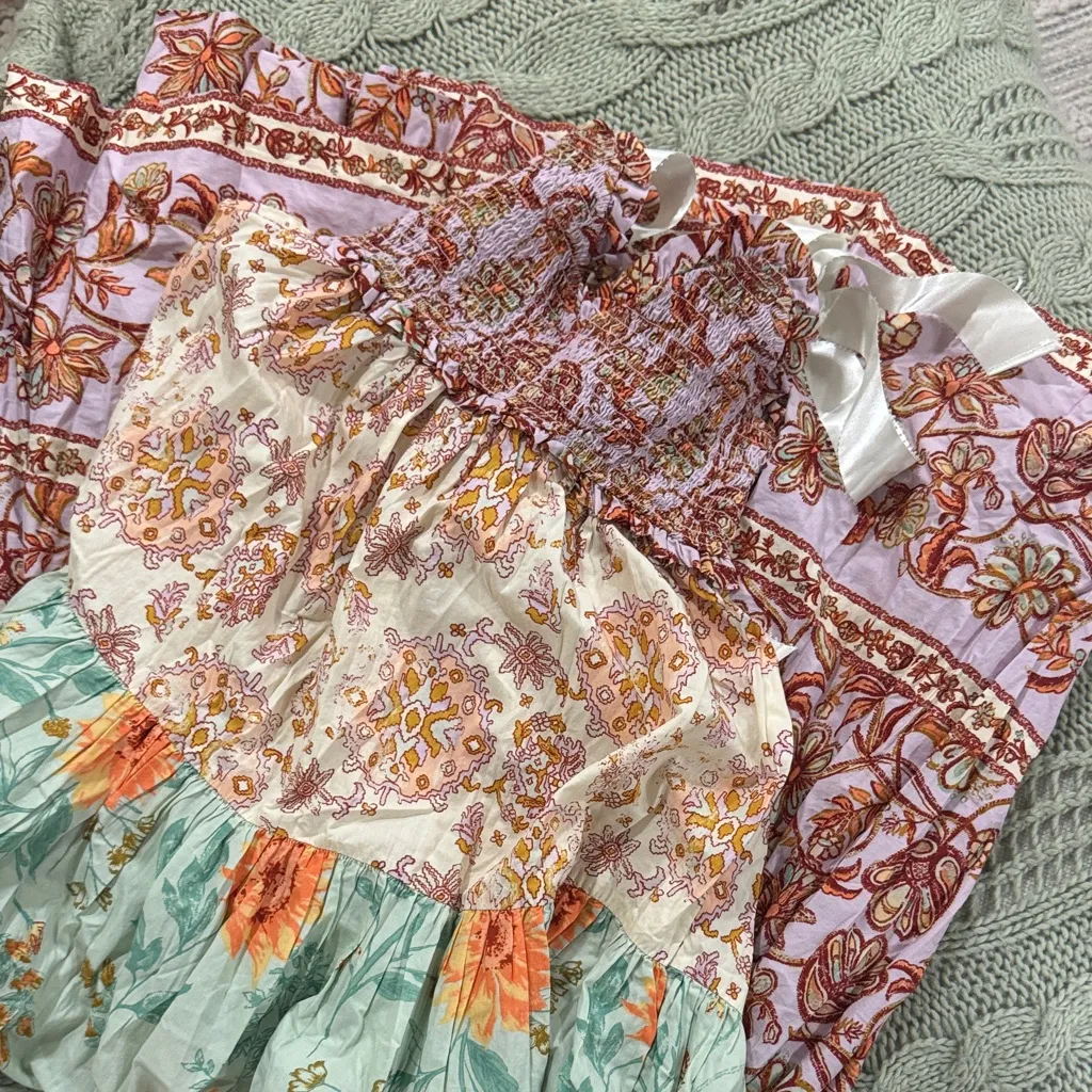 Free People Bluebell Maxi Floral Tiered Maxi Dress - Lilac Combo - Image 4