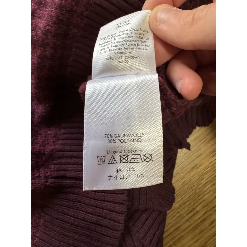 Eddie Bauer Women Size TXXL Cardigan Sweater Button Down Ruffles‎ Long NWOT VTG - Image 12