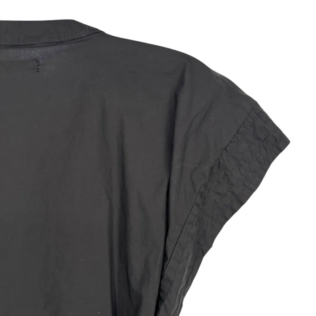 Deluc Cancela Poplin Sleeveless Shirt Dress Black Cotton Dress Size XS - Image 6