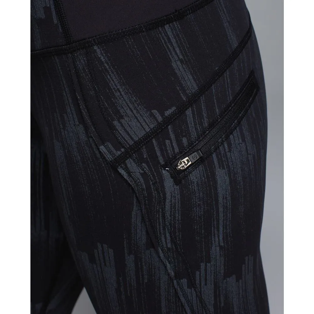 Lululemon Run: Top Speed Crop Scratch Match Black Multi Size 6 - Image 11