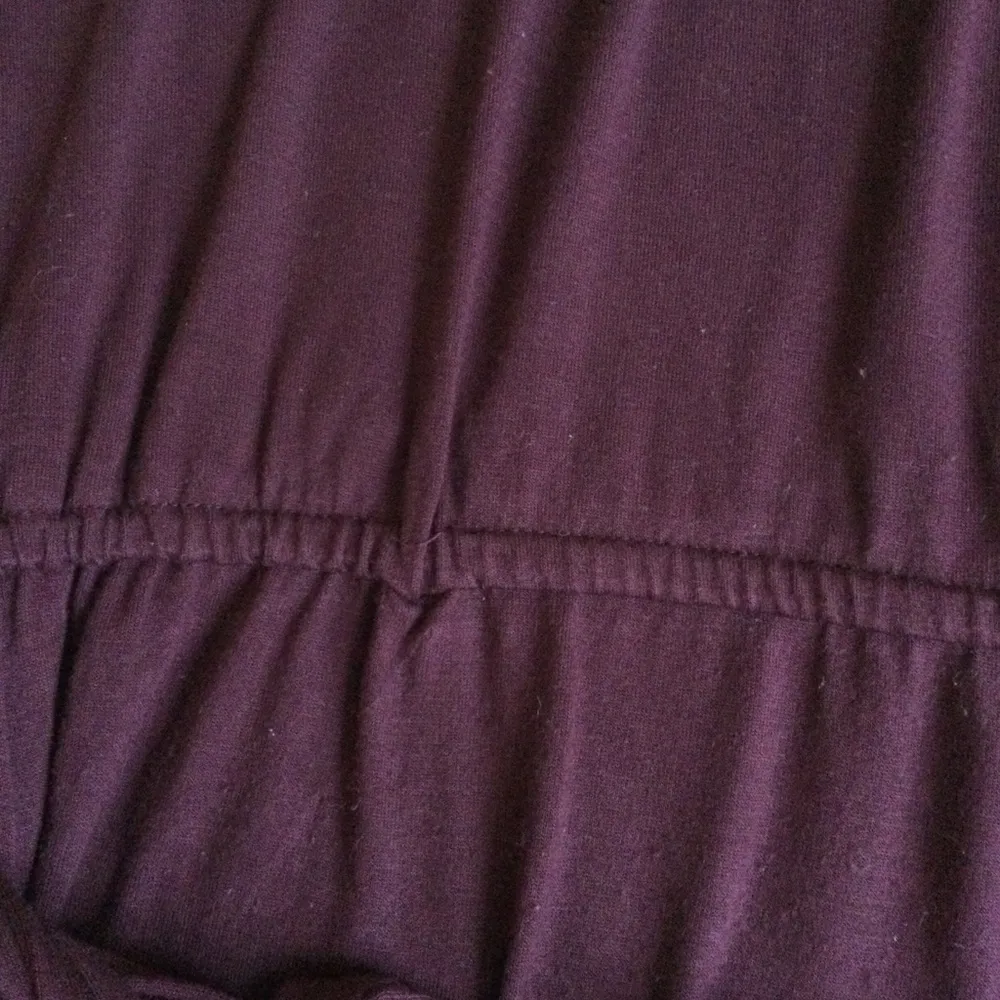 Tie Waist Dress Three Quarter Sleeve Burgundy Maroon - Sz Medium - Image 6