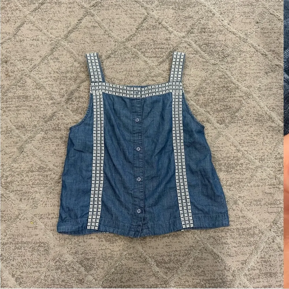 Gap Denim Embroidery Tank Small S - Image 7