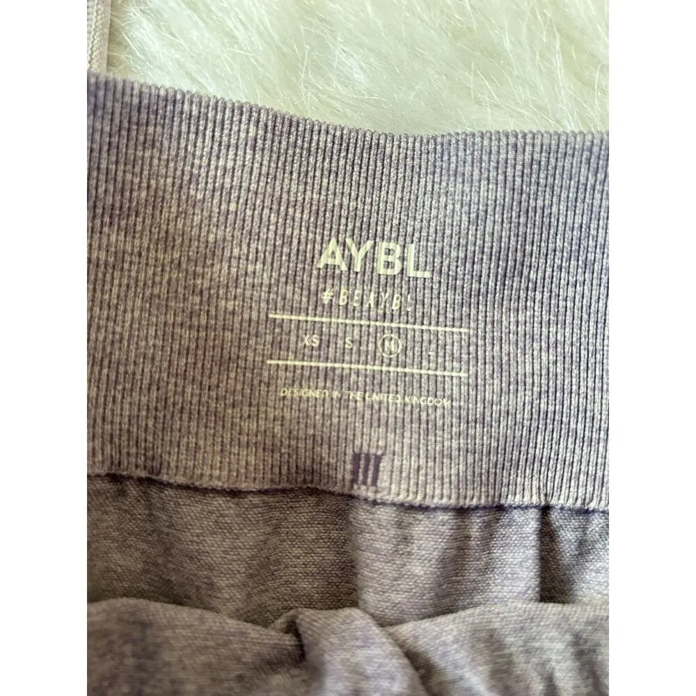 AYBL Pulse Seamless Purple Lilac Ombre Running Gym Workout Leggings Size Medium - Image 8