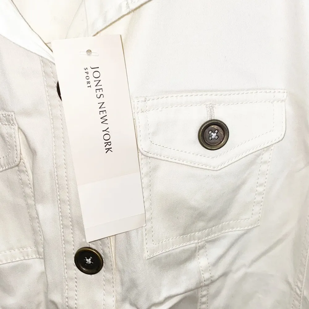 Jones New York Button Front Vanilla Jacket - Image 5