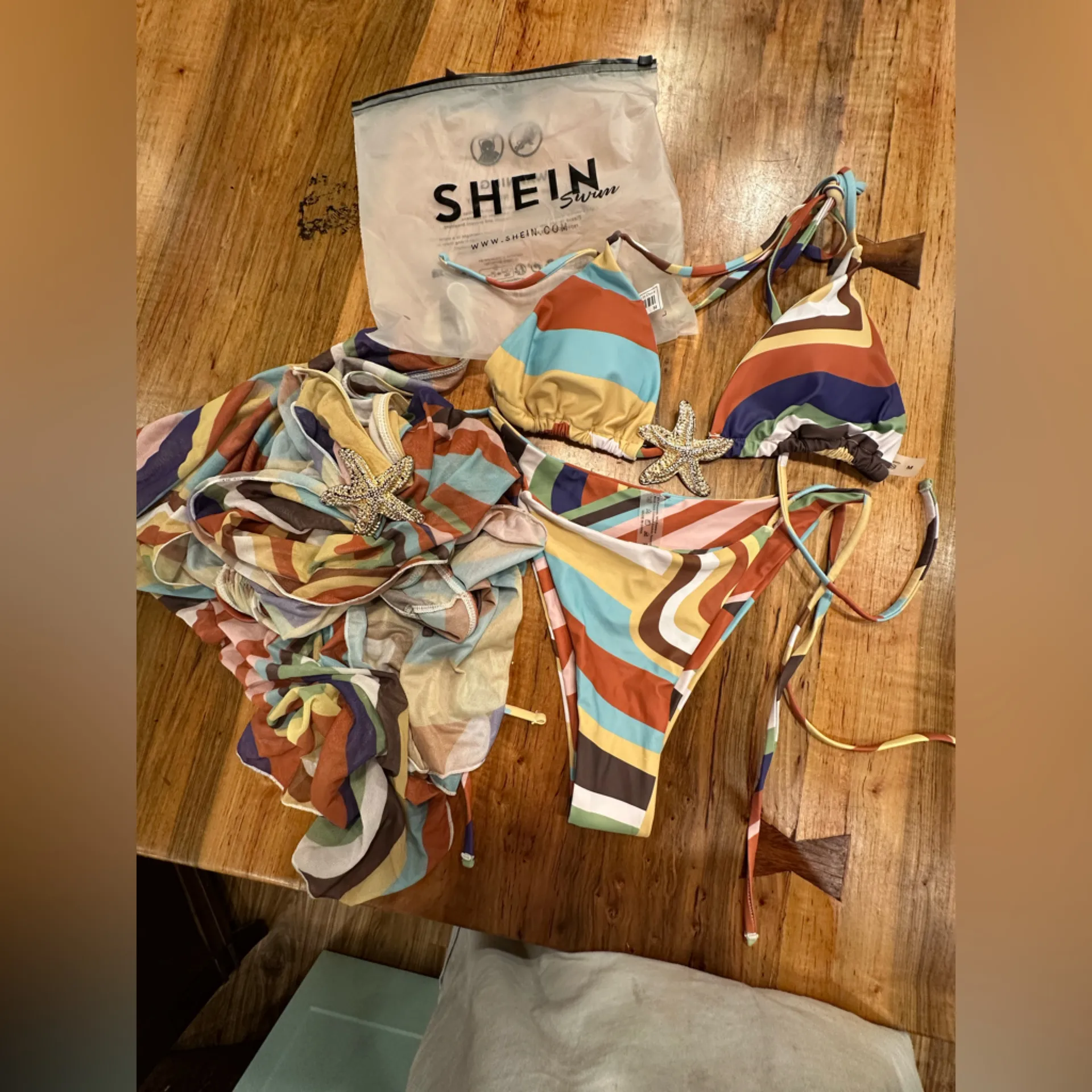 NWT SHEIN 3pcs Sexy Print European & American Style Women Bikini Swimwear Set - Image 8