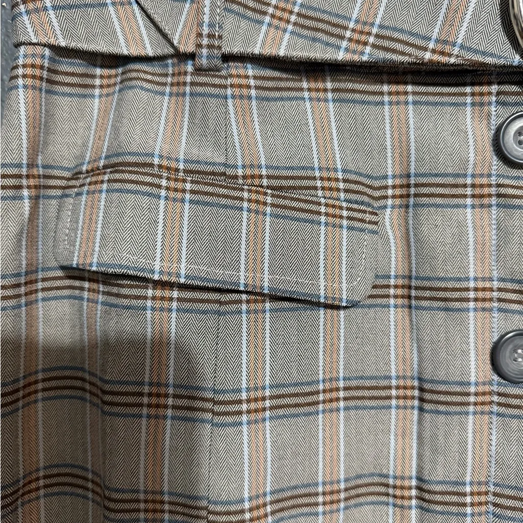 For Love And Lemons Gray Plaid Mini Skirt - Image 5